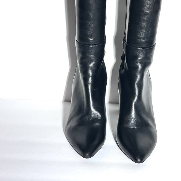 Stuart Weitzman Black Over the Knee 50/50 High Heel Boot Sz 8 - Picture 13 of 15